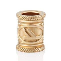 Шарм Руна Феху из серебра с позолотой