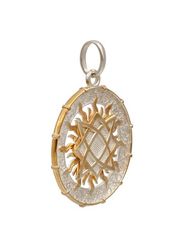 Звезда Руси подвеска из серебра с позолотой