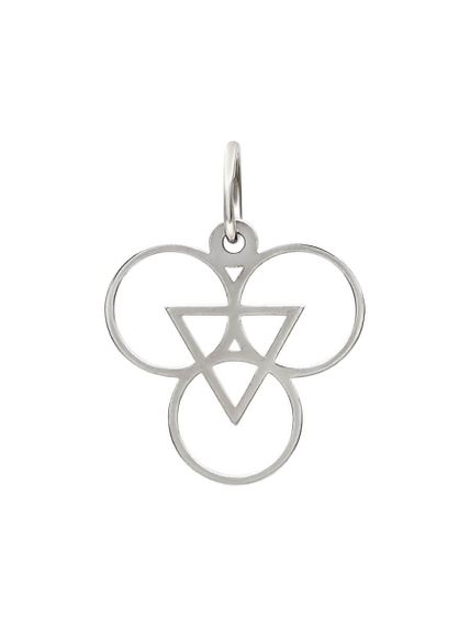 Подвеска Таттва Огня Теджас Агни из серебра, вид спереди