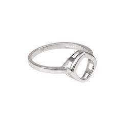 Кольцо Квадрат округлый из серебра 925 пробы