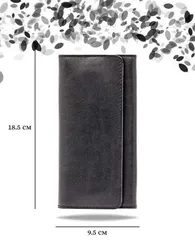 Кошелек классический черная кожа 05056