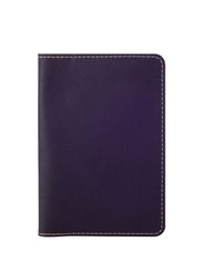 Обложка для паспорта синяя гладкая кожа