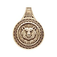 Велес медведь большой - подвеска из бронзы