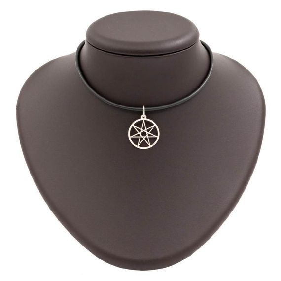 Звезда Магов - подвеска из серебра на постаменте