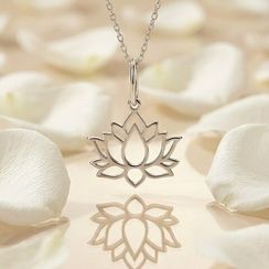 Подвеска Лотос мини из серебра