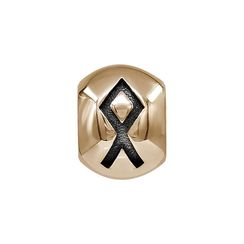 Шарм с руной Одал - бусина для браслета из бронзы