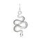 Подвеска Змея мини - кулон из серебра 925 пробы