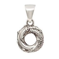 Алжирский узел любви большой из серебра 925