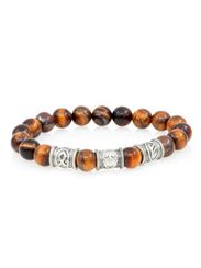 Браслет из натурального тигрового глаза с рунами Одал, Тейваз, Феху - Достижение целей