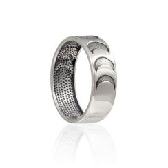 Кольцо Фазы Луны из серебра 925 пробы