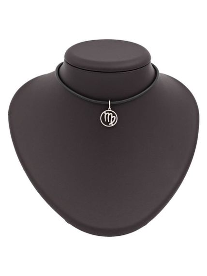 Подвеска Знак зодиака Дева из серебра на постаменте