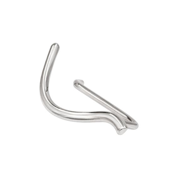 Серьги Волна из серебра 925 пробы, вид 3