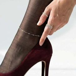 Браслет на ногу серебряный Сатурна на Гурмете