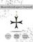 Подвеска Мальтийский Крест черный из серебра 925 пробы, фото с инфографикой