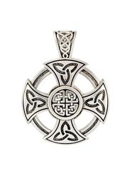 Крест кельтов кулон из серебра