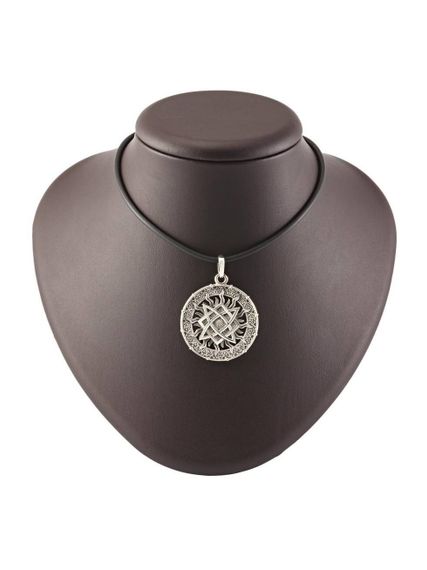 Звезда Руси кулон подвеска серебро на постаменте