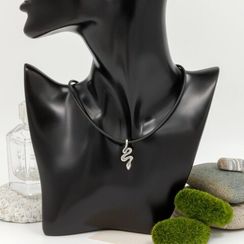 Змея подвеска из серебра