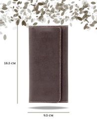 Кошелек классический темно-коричневая кожа 05054