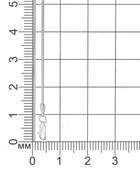 Фото браслет-цепочка Снейк на белом фоне 9271