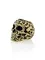 Фотография шарма подвеска череп Polynesian Tribal skull на белом фоне, вид в полуобороте.