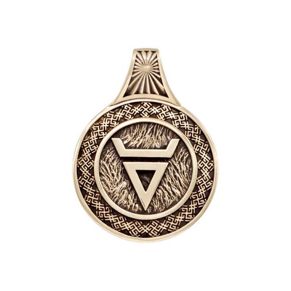 Велес медведь малый - подвеска из бронзы, фото 3