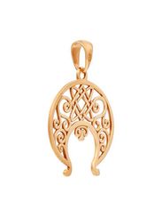 Лунница Лады подвеска из серебра с позолотой