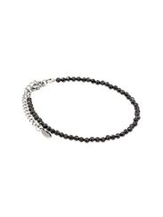 Браслет на руку из шпинели черной 3 мм