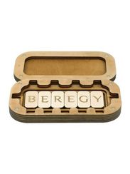 Деревянный футляр-шкатулка для скандинавских рун Старшего Футарка 11 шт.