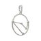 Подвеска на шею Созвездие Козерог Знак зодиака серебро с фианитами, фото 3