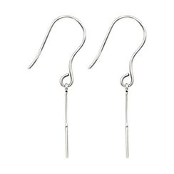 Пентаграмма - ювелирные серьги из серебра 925 пробы