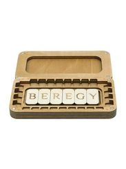 Деревянный футляр-шкатулка для скандинавских рун Старшего Футарка 25 шт.