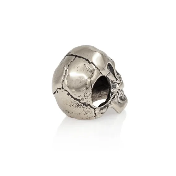 Шарм Череп Skull Victory mini - бусина для браслета из мельхиора, вид 3