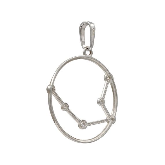 Подвеска на шею Созвездие Водолей Знак зодиака серебро с фианитами, фото 4