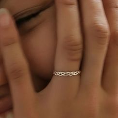 Кольцо Нити из серебра 925 пробы