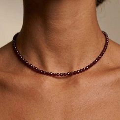 Чокер на шею из граната 4 мм