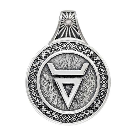 Подвеска Велес Волк из серебра, фото 3