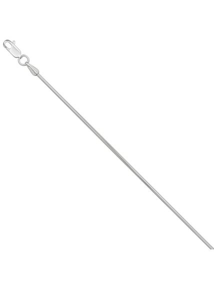 Фото цепочка на шею снейк серебро 9262 на белом фоне