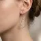 Серьги Золотое сечение Фибоначчи из серебра