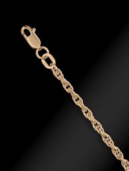 Цепочка на шею из серебра с золочением Форцатина Допиа, вид 3