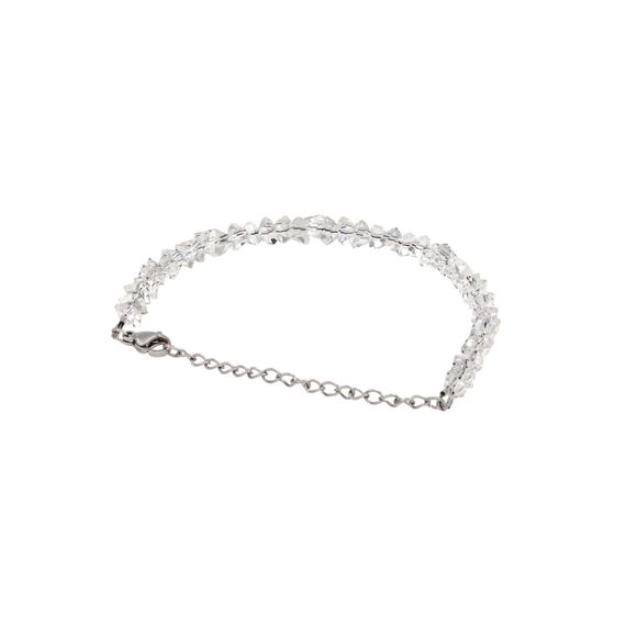 Браслет из имитации светлого хрусталя 6 мм, вид 2