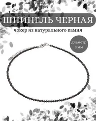 Чокер на шею из шпинели черной 3 мм