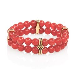 Браслет Всевидящее Око из Бронзы Двойной с сердоликом 8 мм