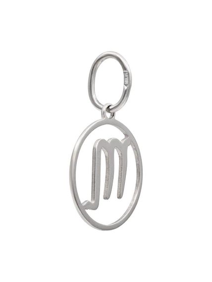 Подвеска Знак зодиака Скорпион из серебра, вид сбоку