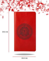 Кошелек Всевидящее Око красная кожа