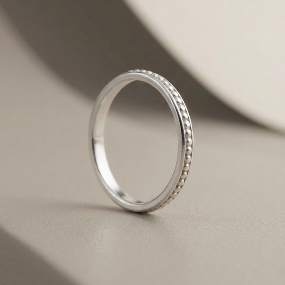 Кольцо Многоточие из серебра 925 пробы, фото 3