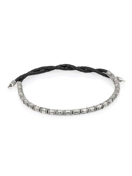 Браслет с рунами на белом фоне сложенный анфас 7125