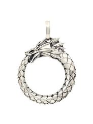 Уроборос без плавника подвеска из мельхиора