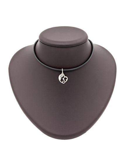 Мать и дитя подвеска из серебра 925 пробы, на постаменте