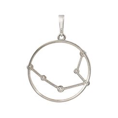 Подвеска на шею Созвездие Водолей Знак зодиака серебро с фианитами