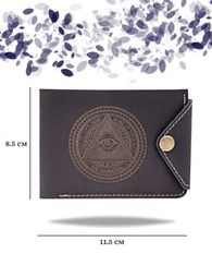 Портмоне Всевидящее око синяя кожа 05076